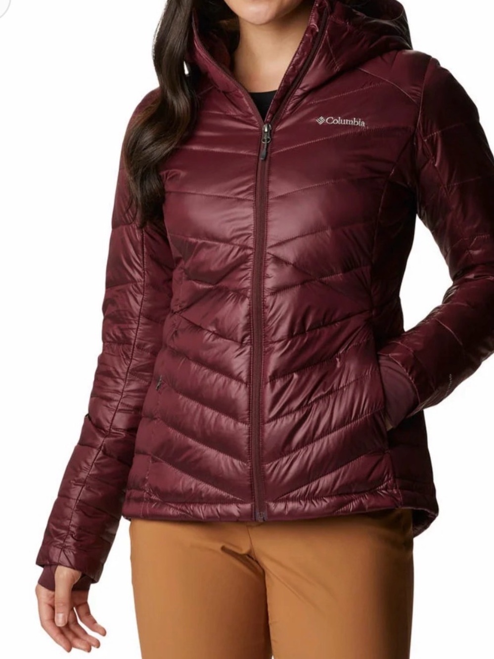 Columbia Joy Peak Omni-Heat Infinity Hooded Jacket - Malbec - Women's M